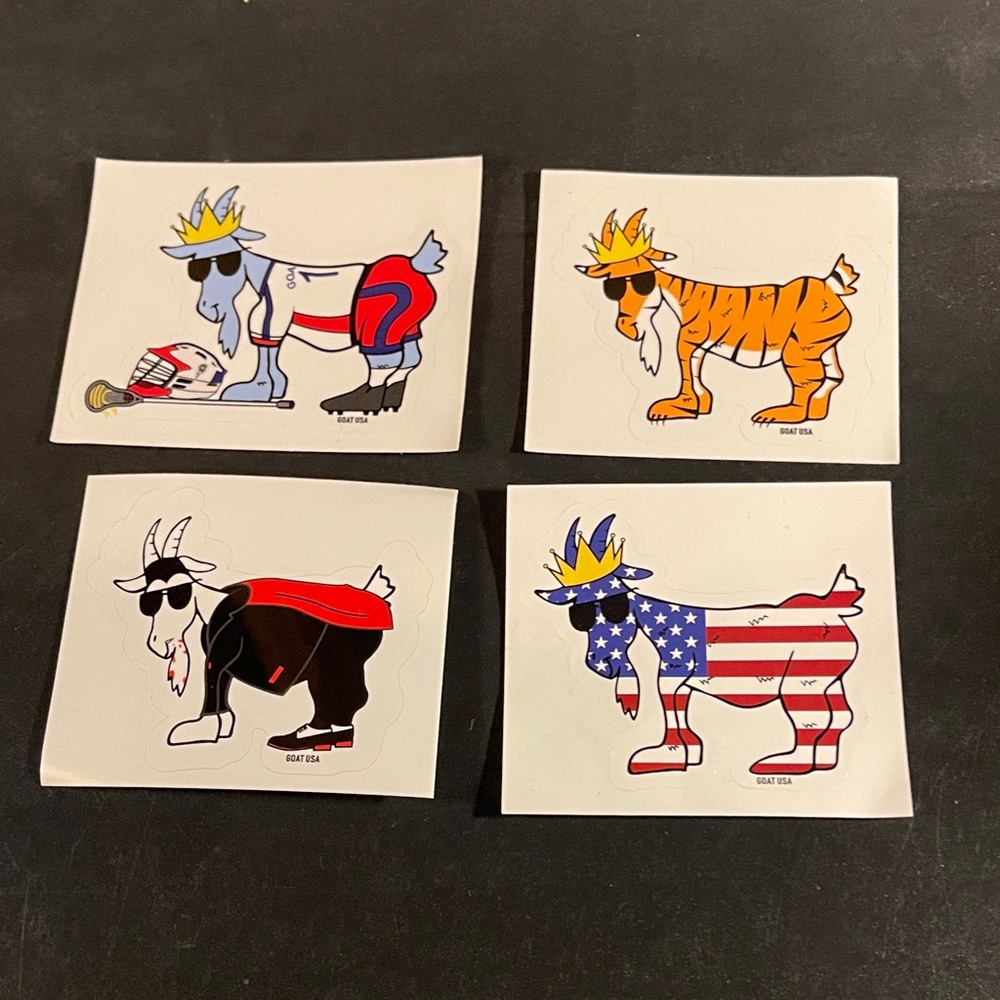 Cool Goat Design Stickers - Multicolor
